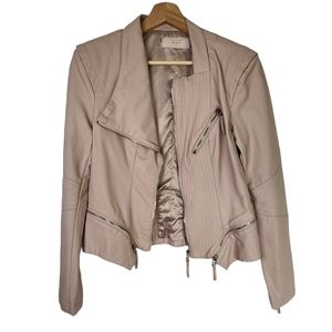 BLANK NYC Pale Blush Vegan Leather Jacket